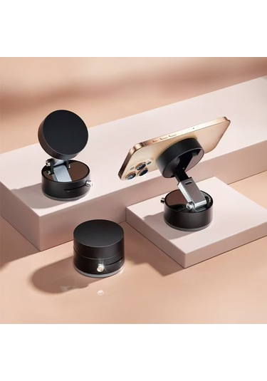 Kilifone - Telefon Tutucu A2 Pro 180 Derece Dönebilen Vakumlu Tasarım Araç İçi Telefon Tutucu - Siyah - T36059 Siyah