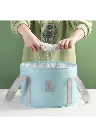 Dancemonkey Tb-0678 Katlanır Kamp Çantası Su Tutucu Musluklu Pembe Altın