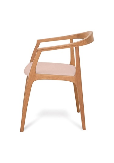 Helsinki Krem C Model Bohem Natural Ahşap Sandalye