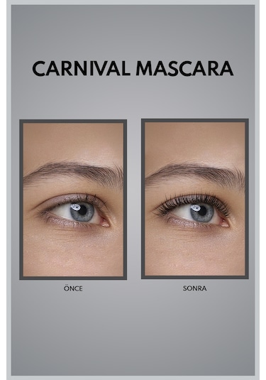 Note Carnival Yoğun Hacim Ve Uzatma Etkili Maskara Siyah