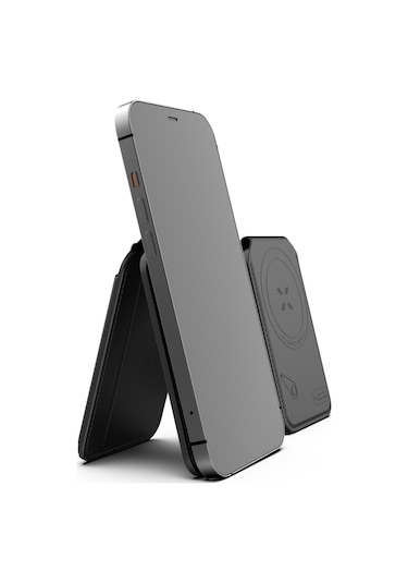 Xenon Smart için Magsafe ile Uyumlu Akıllı Deri Cüzdan Güçlü Mıknatıslı Manyetik Kartlık X6608