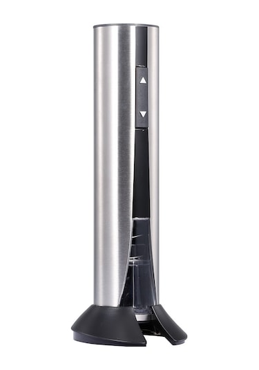 Xindoker Stal Çelikli Usb Şarjlı Elektrikli Şarap Açıcı - Folyo Kesici İle 60 Şişe Kapabilme Kabiliyeti Gümüş Gümüş