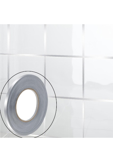 2 Adet 50 Metre Fayans Arası Şerit Dekoratif Yapışkan Su Geçirmez