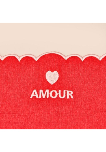 Evidea Soft Amore Amerikan Servis - Kırmızı - 30x50 Cm Kırmızı