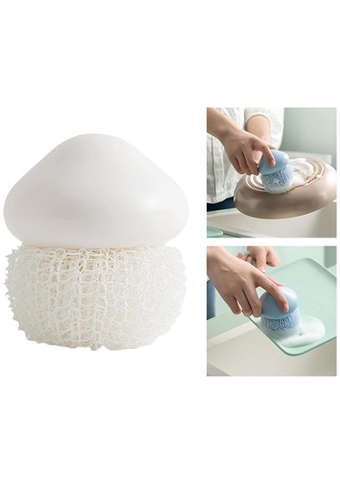 Suntek Dayanıklı Bulaşık Temizleme Topu Mutfak Naylon-beyaz Naylon Beyaz Diğer