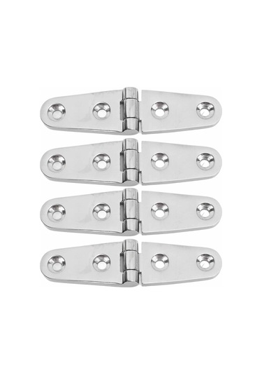 Lemestar 316 Paslanmaz Çelik Gemi Lukuk Menteşesi, 103mmx27mm, Dayanıklı, Kurşun Direnci, Kolay Kurulum, 4 Adet, Yat/fiberglas Yat Uygun