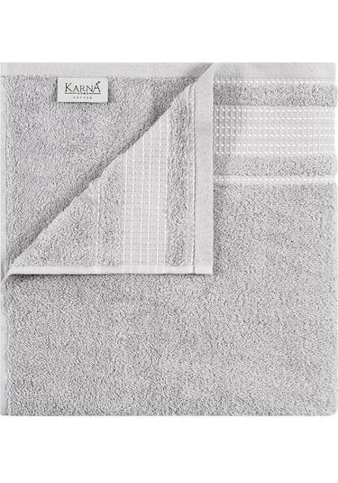 Pamuk Havlu Takımı 2 Li Ladin 50x90/70x140 Cm Gri