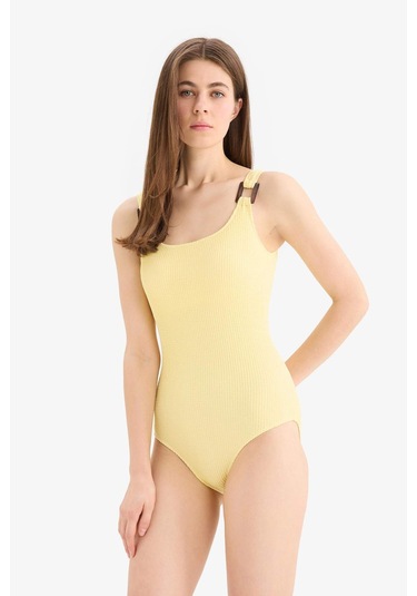 Defacto Regular Fit Bürümcük Mayo-fall İn Love T8005az25smyl118 Sarı Defacto Regular Fit Bürümcük Mayo-fall İn Love T8005az25smyl118 Sarı