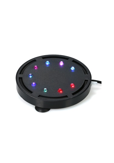 Vkemall Akvaryum Renkli Baloncuk Işığı - Led Dalga Işıklandırıcı, Su Altı Dekorasyonu, Emici Çene, Güvenli Kullanım, Avrupa Plug Q9