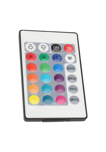 Springsun 5v Usb Rgb Led Işık Şeridi Kontrolcü, 24 Tuşlu Infrared Kumanda, Parlaklık Ayarlaması Ve Dinamik Efektler, 0.5m Kablolu, 150mah Batarya Diğer