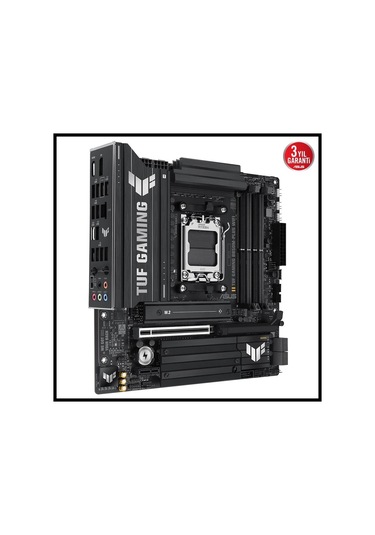 Asus Tuf Gamıng B850m-plus Wıfı, 4xddr5, 3x M.2, Hdmı, Dp, Type-c, Wi-fi 6e, Bluetooth V5.3, Am5 Sok