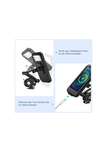 Torima Jx-021 Su Geçirmez Bisiklet Motorsiklet Atv Motosiklet Telefon Tutucu Tutacağı