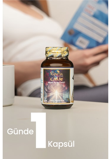 Kiperin Calm ''relax'' Passiflora, Safran, 5-htp, Valerian, ... 9 İçerik 30 Günlük Akıllı Gıda Takviyesi