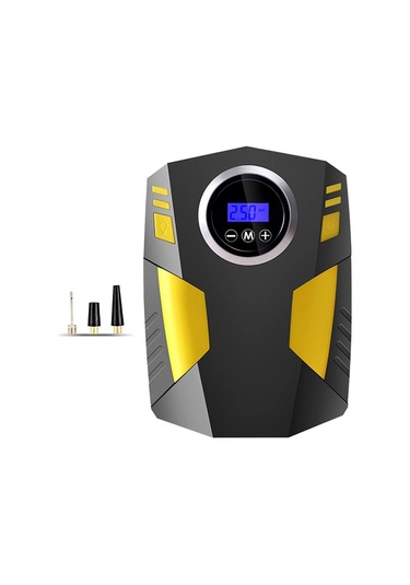 Araç Hava Lastik Şişirme Kompresörü Göstergeli Oto Lastik Pompası