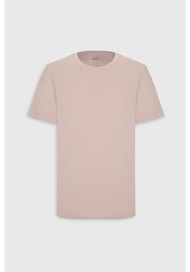 Ac&Co / Altınyıldız Classics Slim Fit Bisiklet Yaka Kısa Kol Pamuklu Erkek Tişört Gülkurusu Ac&Co / Altınyıldız Classics Slim Fit Bisiklet Yaka Kısa Kol Pamuklu Erkek Tişört Gülkurusu
