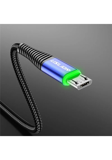 Uslıon 3a Mikro Usb Şarj Kablosu 0.5/1/2 M - Samsung Uyumlu Huawei Xiaomi Tablet Telefonlar İçin Hızlı Şarj Ve Data Syncblack1.5m