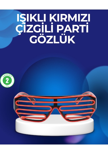 Parti Ve Festival Aksesuarı Led Işıklı Gözlük