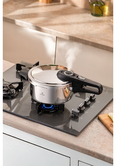 Emsan Fast Cooker Çift Emniyetli Düdüklü Tencere 4 Lt Siyah