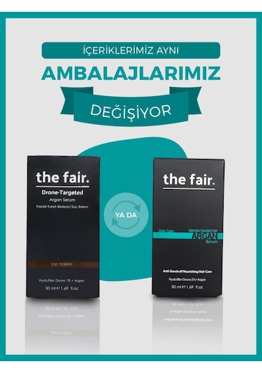 The Fair Drone-Targeted Hair Argan Serum 50 ML + Multi HA Hydro Infused Serum 30 ML