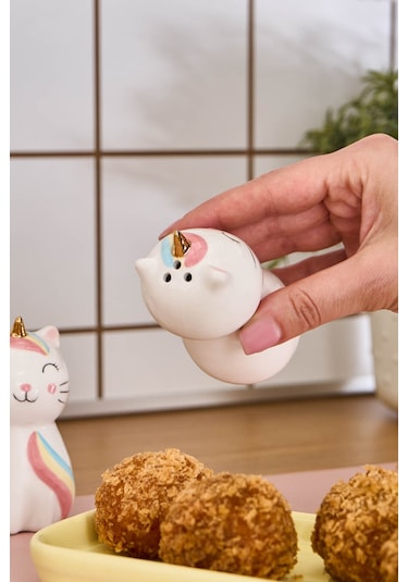 Karaca Kitty Tuzluk Ve Biberlik Beyaz Beyaz