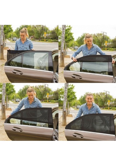 Yan Cam Güneşlik Perde Oto Araç Güneşlik Anne Bebek Emzirme Perdesi 2 Adet Mahremiyet Sağlar