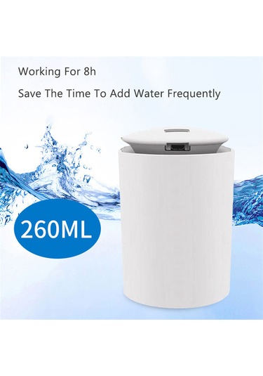 Suofeng Usb Gömlek Tipi Araç/ev Nemlendirici 260ml - Sessiz Çalışma, Led Işık, Hava Temizleme, Taşınabilir Beyaz