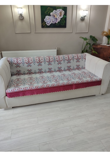 Koltuk Örtüsü Kaymaz Kilim Kırmızı