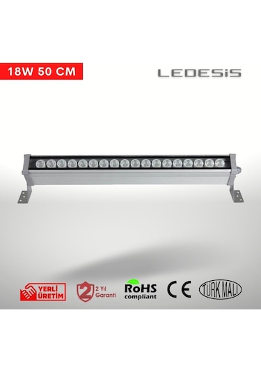 Ledesis Turkuaz Wallwasher Duvar Boyama 50 Cm 18w