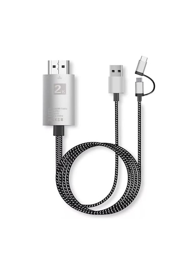 Type-c Micro Usb To Hdmı Dönüştürücü 1080p Görüntü Aktarıcı Fc975