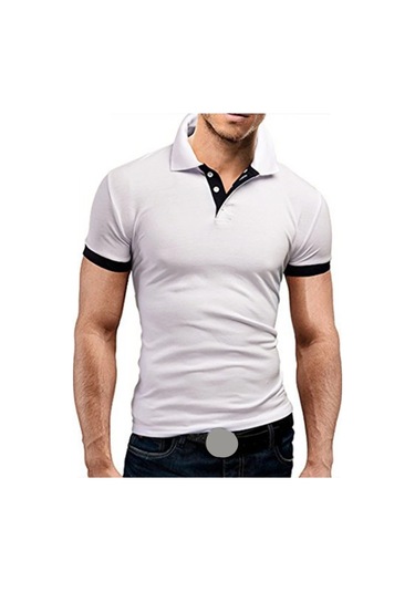 Mrmt 2025 Erkek T-shirt Kısa Kollu Rahat Yaka Düz Renkwhıte WHITE