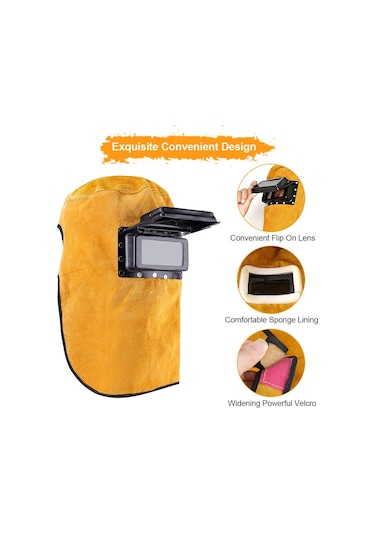 Kaynak Maskesi, Kaynak Maskesi Deri Kaynak Kaskı Koruyucu Maske