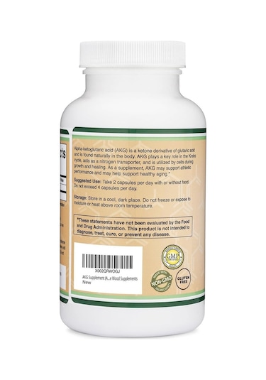 Double Wood Akg Alpha Ketoglutaric Acid - 1000 Mg 180 Kapsül- İthal