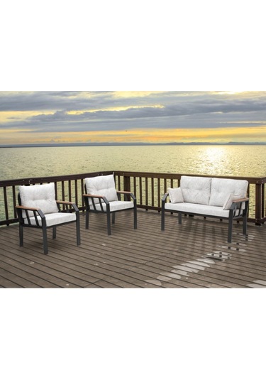 Tu Tienda 2+1+1+sehpa Demonte Bahçe,balkon Mobilyası Bej