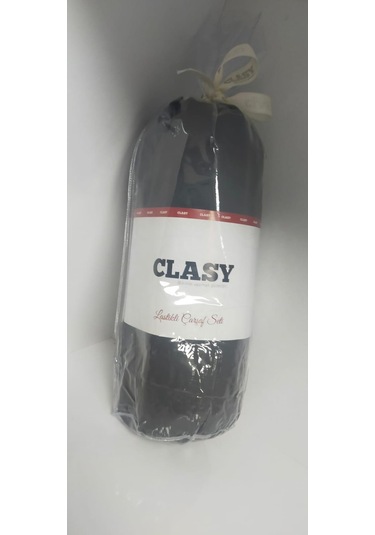 Clasy Ranforce Lastikli Çarşaf Seti Tek Kişilik Siyah