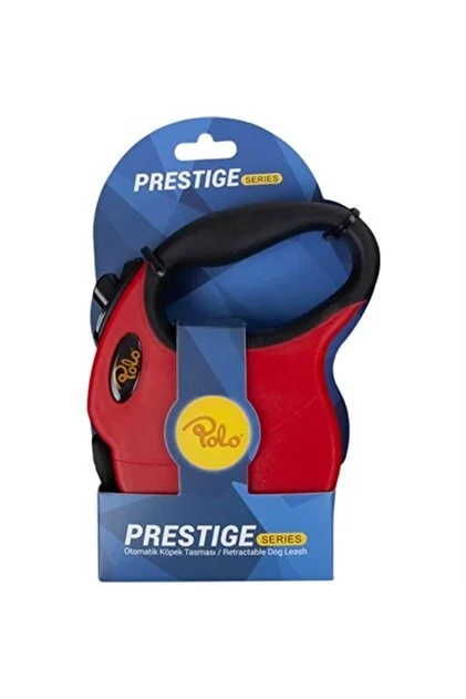 Prestige Kırmızı Otomatik Tasma L 5m/50kg
