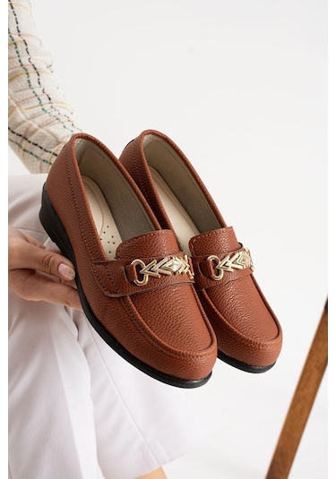 Modafrato Stl-503 Ortopedik Taban Kadın Babet Anne Ayakkabısı Taba