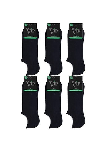 Bonbonetti Bonbonetti Vip Bambu Sneakers 6 Li Erkek Çorap  Siyah-Gri 40-44 Gri - Siyah