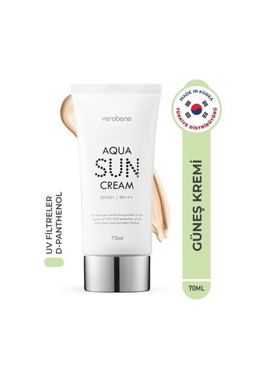 Verobene Aqua Sun Su Bazlı Nemlendirici Güneş Kremi SPF50 70 ML