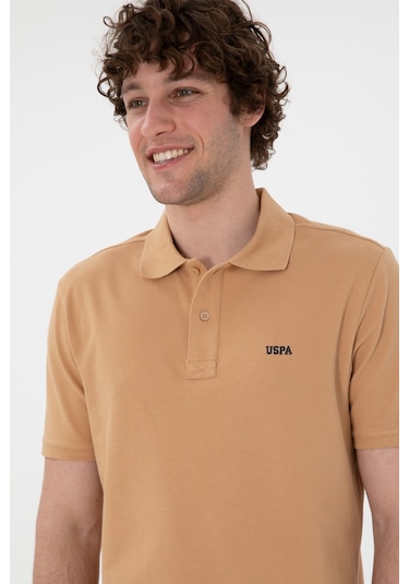U.S. Polo Assn. Erkek Regular Fit Polo Yaka Camel Basic Tişört 50306007-VR015 U.S. Polo Assn. Erkek Regular Fit Polo Yaka Camel Basic Tişört 50306007-VR015