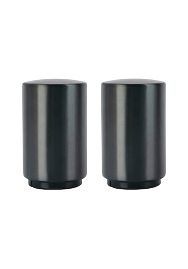 Yuntech01 2'li Paket Siyah Manyetik Otomatik Paslanmaz Çelik Basma Şeklinde Şişe Açıcı Siyah