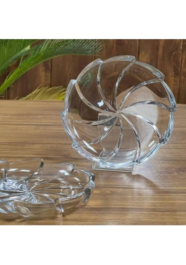 Tatlı & Pasta Tabağı Kristal 18 Cm 6 Adet Beyaz