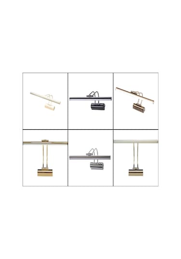 Ayna Üstü Banyo Aplik 6W Led Banyo Apliği 5 Renk Tablo Aplik Altın