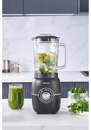 Homend Blendsetter 1928H Cam Sürahili Table Blender 1.5L 1200W