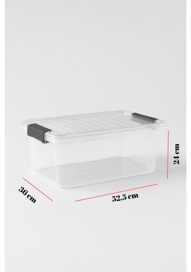 34 L Şeffaf Saklama Kutusu & Düzenleme Kutusu & Oyuncak Kutusu Şeffaf