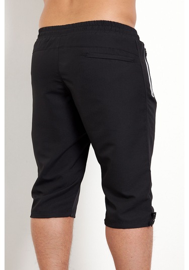 Enrico Ferry Erkek Siyah Hızlı Kuruyan Büyük Beden Kapri Edy2524b Siyah