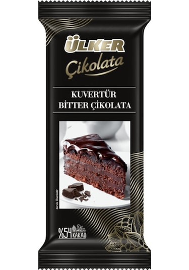 Ülker Çikolata %54 Kakaolu Kuvertür Bitter Çikolata 200 G