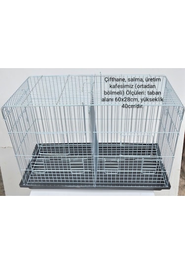 Çifthane Salma Kafes Ortadan Bölmeli Üretim Kafesi
