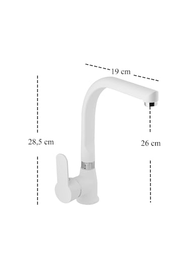 Venita Beyaz Aura Mutfak Eviye Batarya