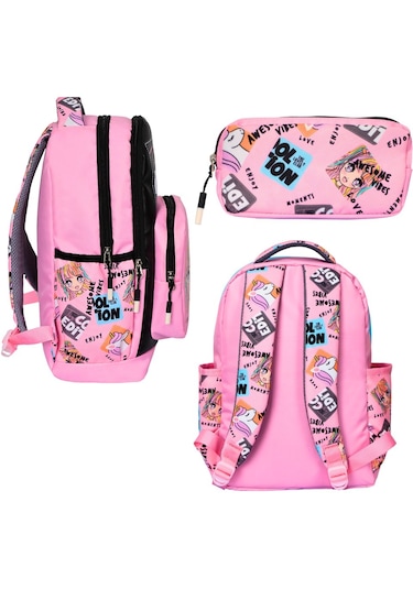 İlkokul 3 Lü Cool Edit Baskılı, Kız Çocuk Beslenmeli Ve Kalemlikl