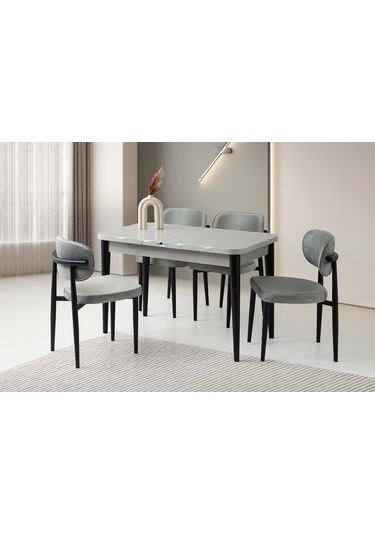 Açık Gri Mobilgen 120+30 Kelebek Kütük Hg Açılabilir Masa Açık Gri